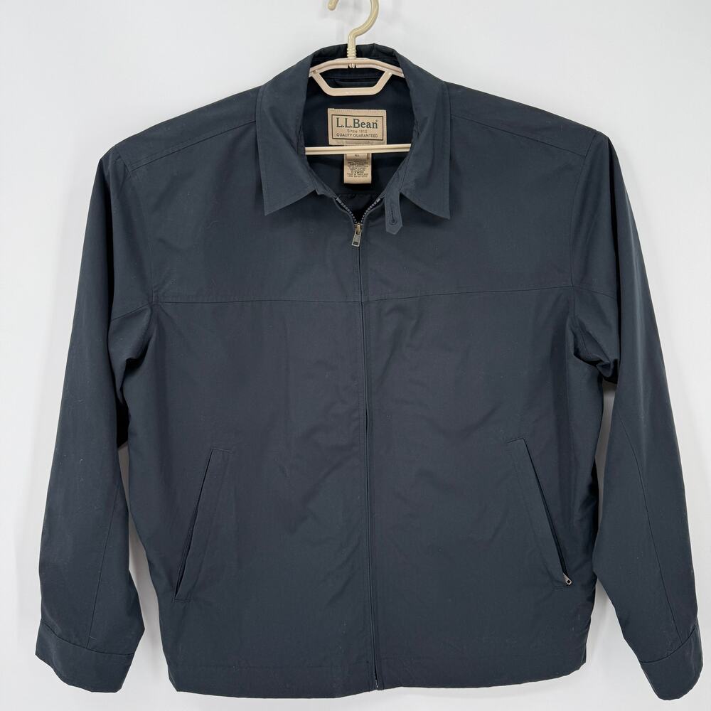LL Bean Vintage Full Zip Bomber Jacket Traveler Pockets Galore Large NEW Y2K